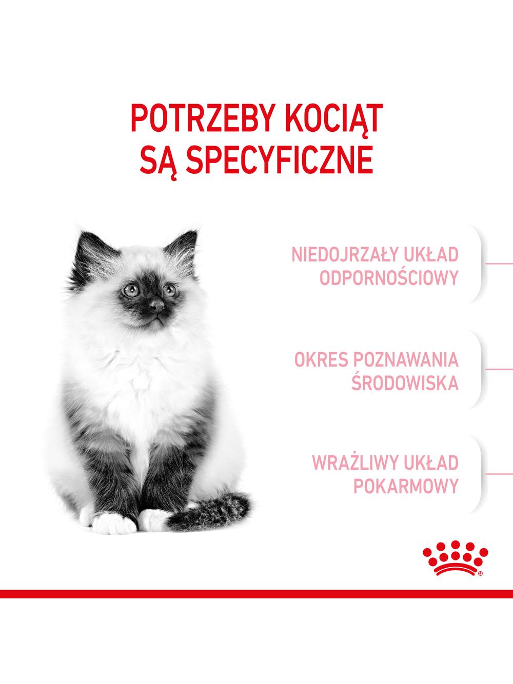ROYAL CANIN  Kitten 400g karma sucha dla kociąt od 4 do 12 miesiąca życia  + niespodzianka dla kota GRATIS!