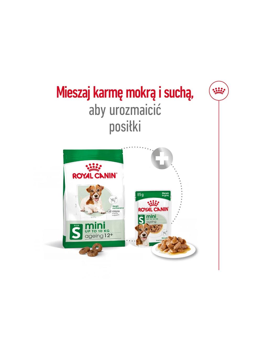 ROYAL CANIN Mini Ageing 12+ 12x85g  karma mokra w sosie dla psów dojrzałych po 12 roku życia, ras małych