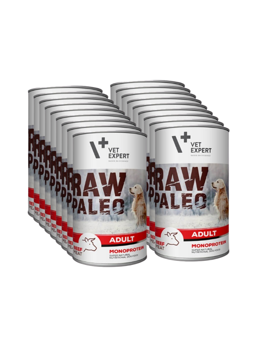 Vetexpert Raw Paleo Adult Beef 18x400g - wołowina puszka