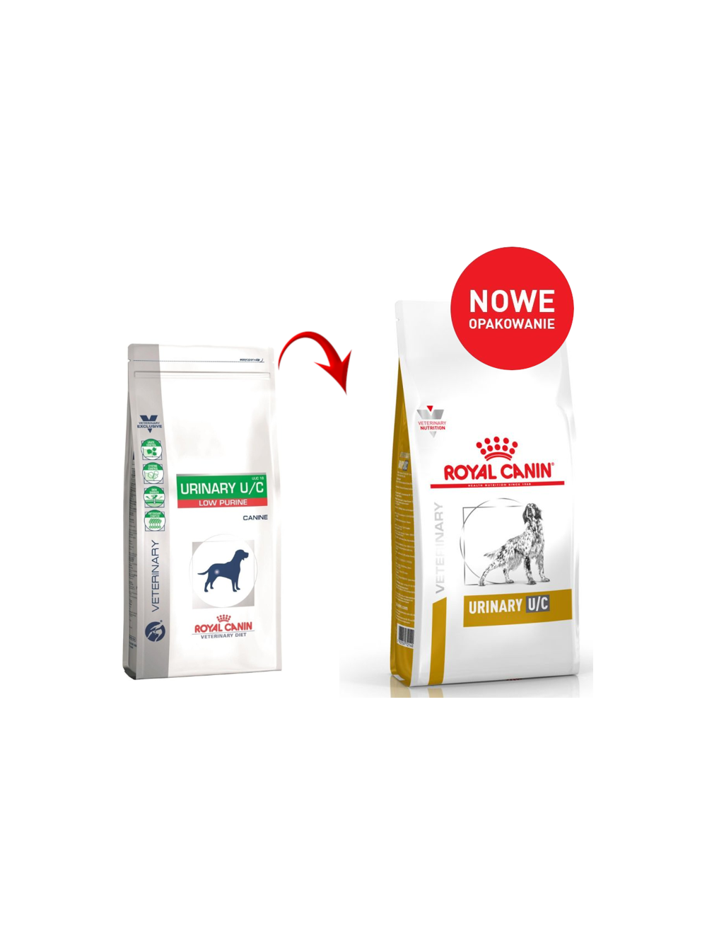 ROYAL CANIN Urinary U/C Low Purine UUC18 14kg\ Opakowanie uszkodzone (2963,4222,5696,5710,1306) !!!