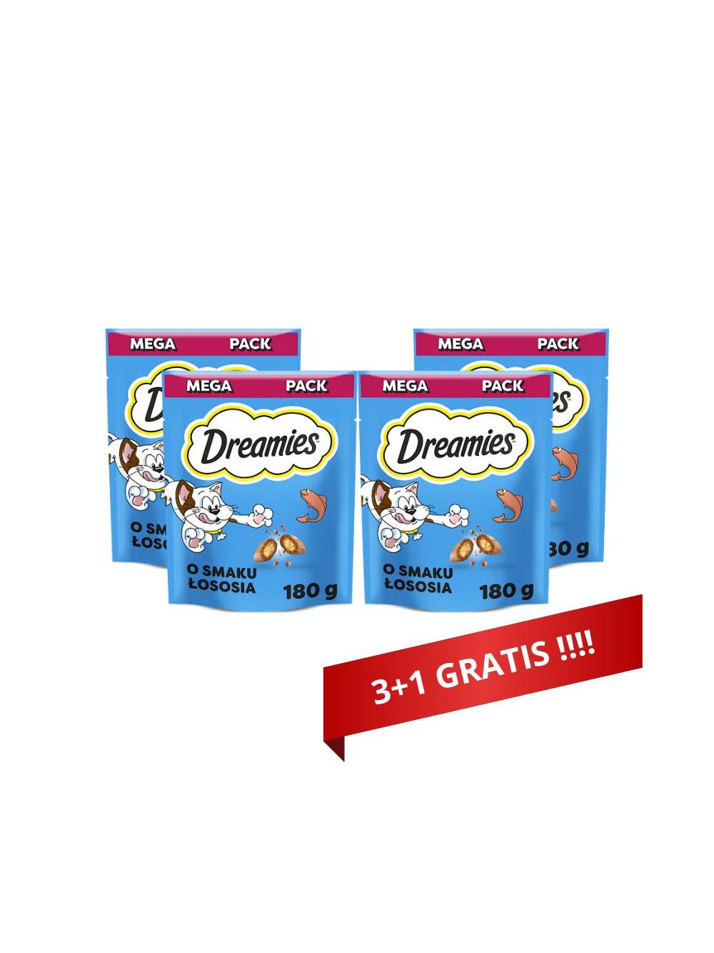 DREAMIES przysmaki dla kota z łososiem 4x180g