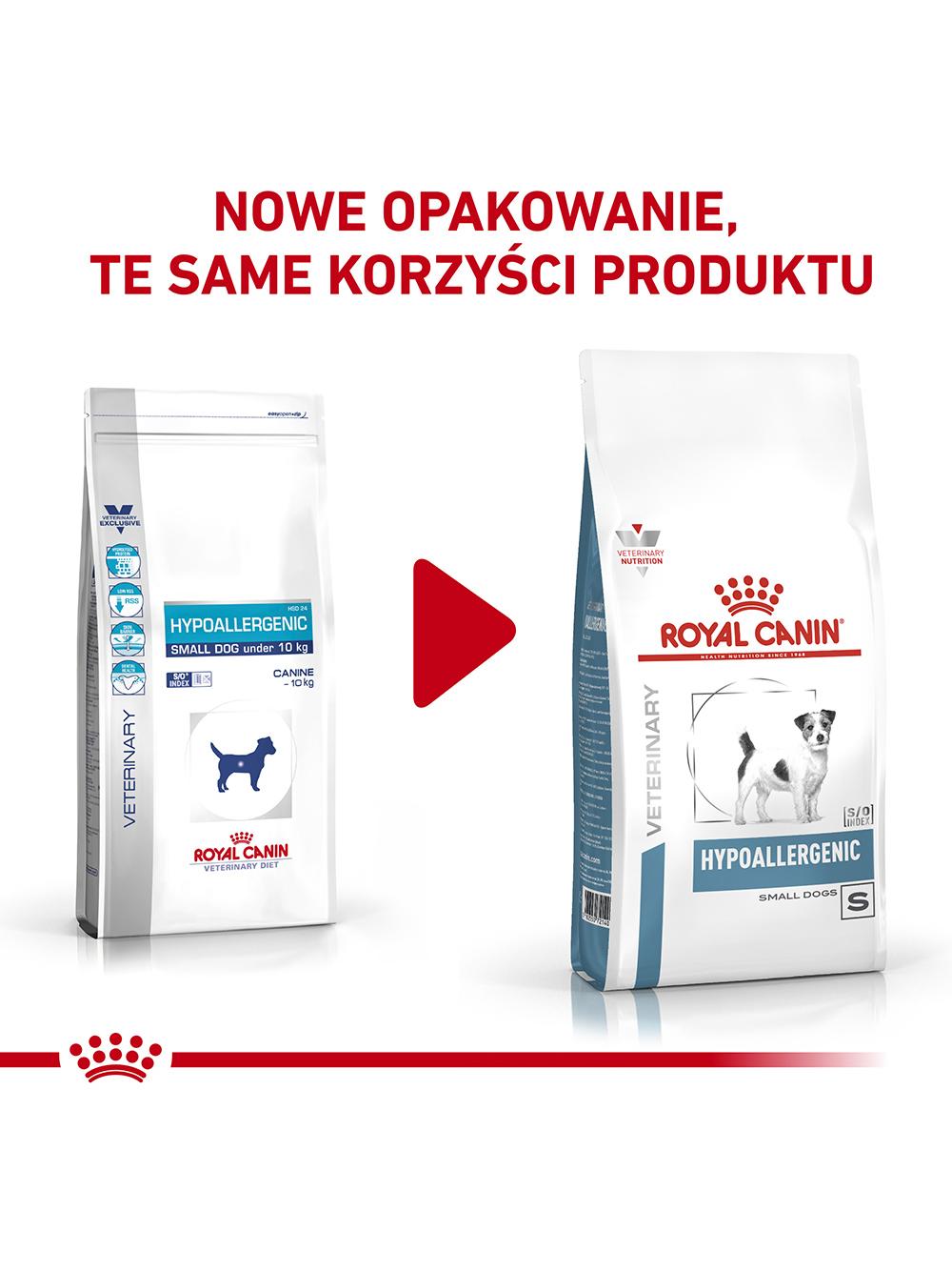 ROYAL CANIN Hypoallergenic Small Dog HSD24 3kg / Opakowanie uszkodzone (7694) !!!