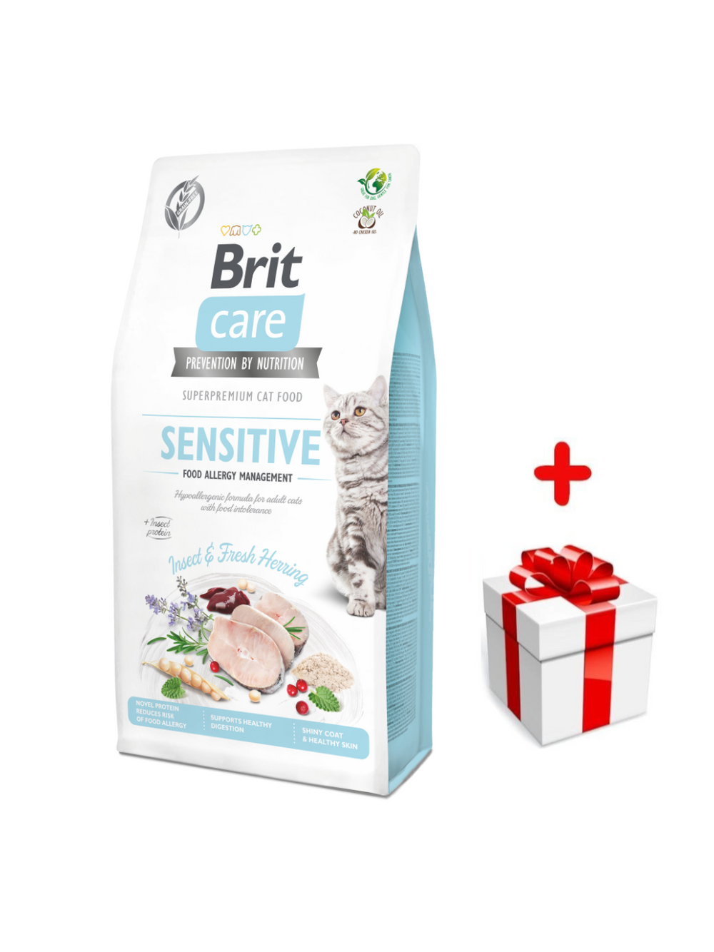 BRIT Care Cat Grain-Free Sensitive Allergy Management Insect 400g + niespodzianka dla kota GRATIS!