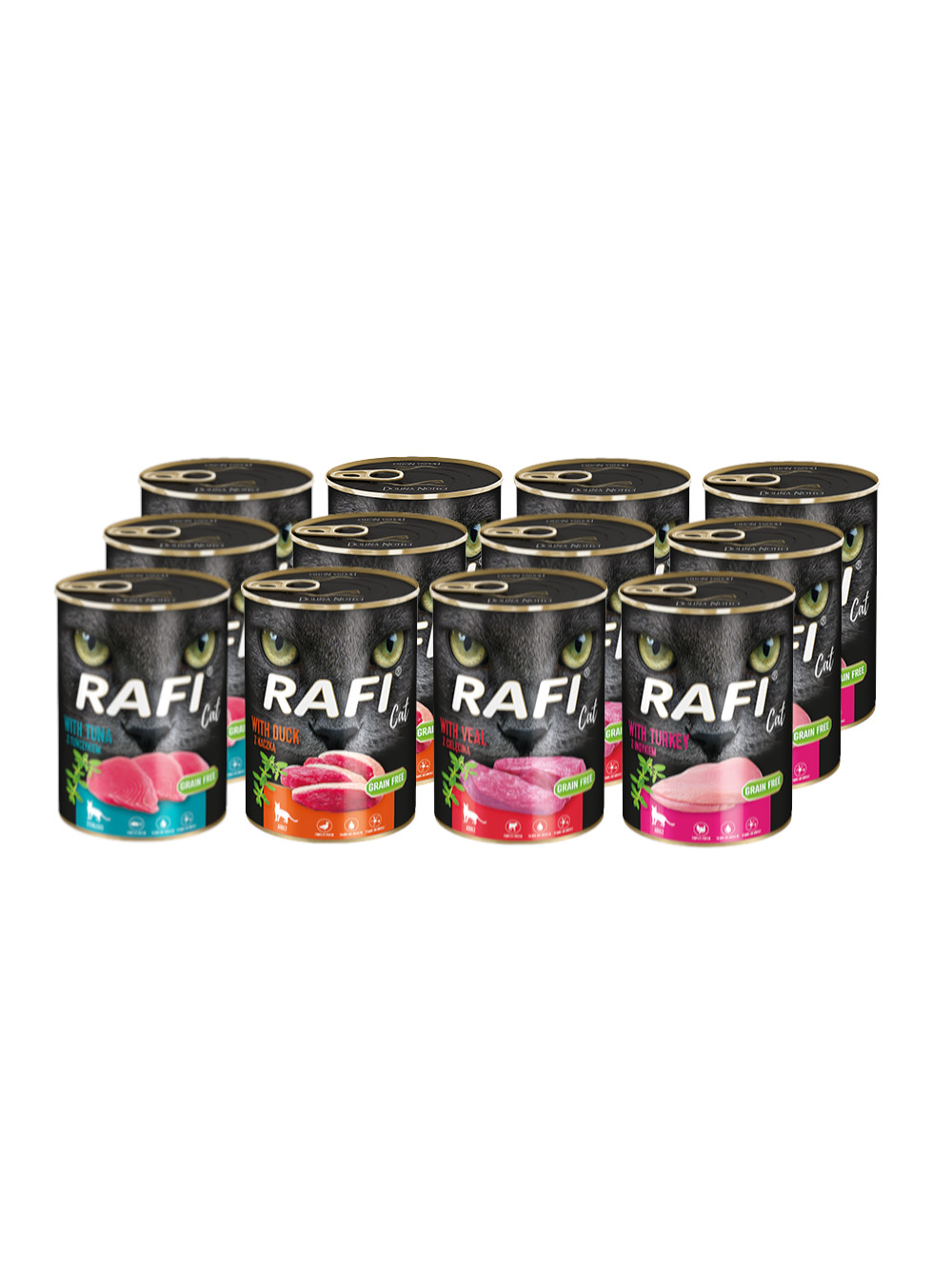 DOLINA NOTECI RAFI Cat Adult Mix smaków 12x400g