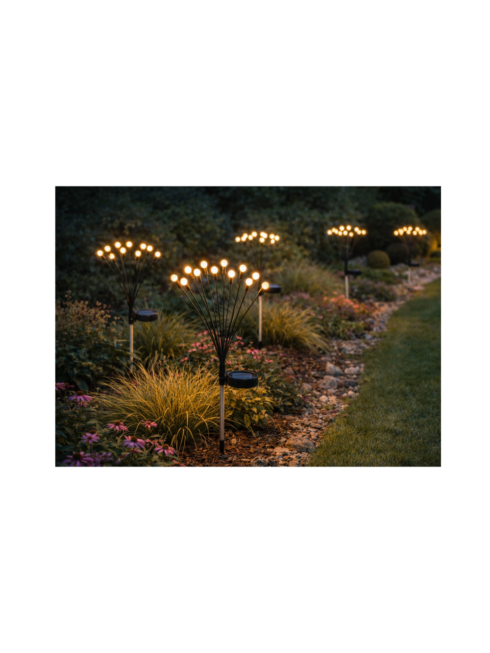 Lampa ogrodowa solarna - kulki- 2szt