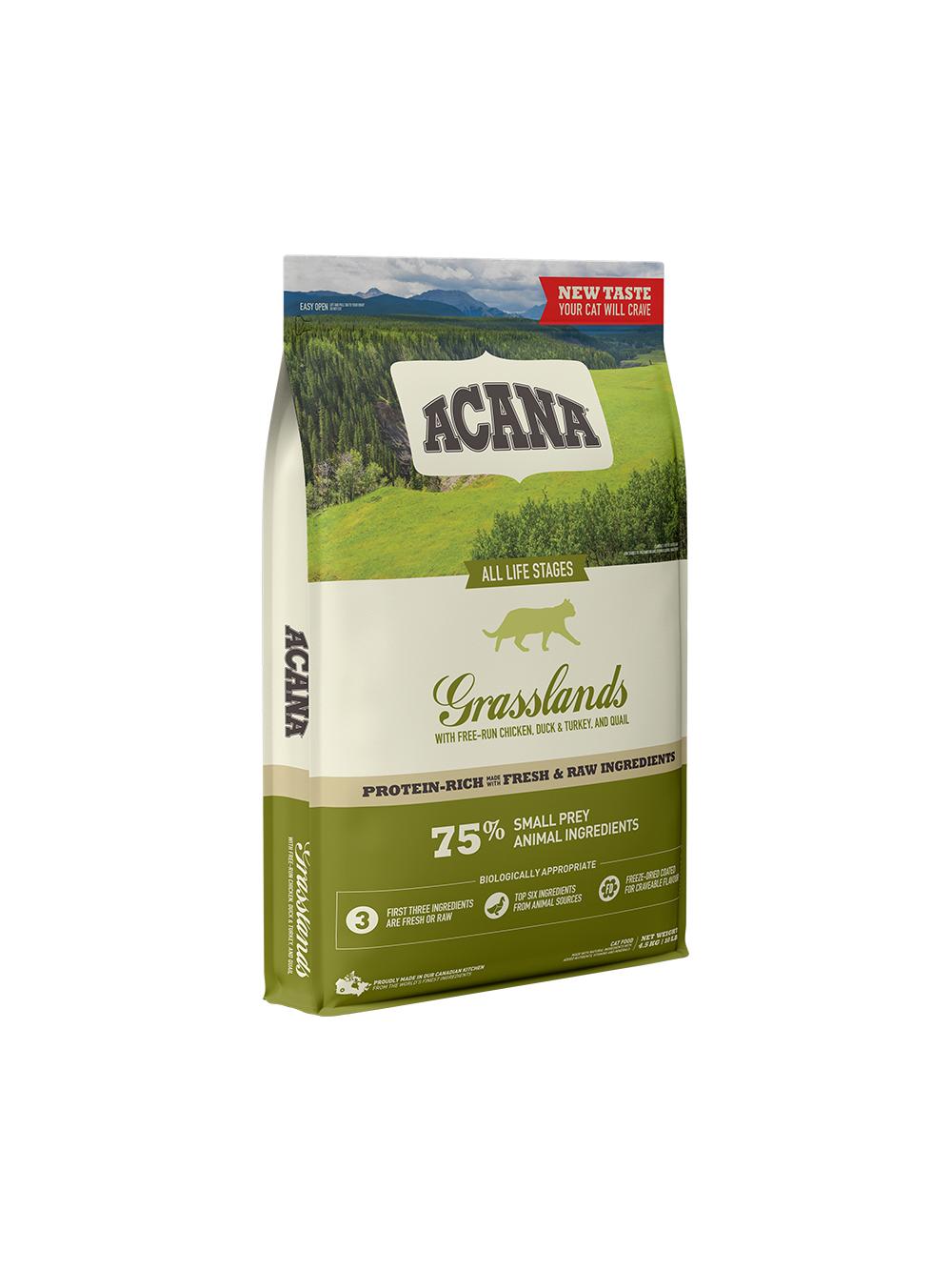 ACANA Grasslands Cat 4,5kg + niespodzianka dla kota GRATIS!