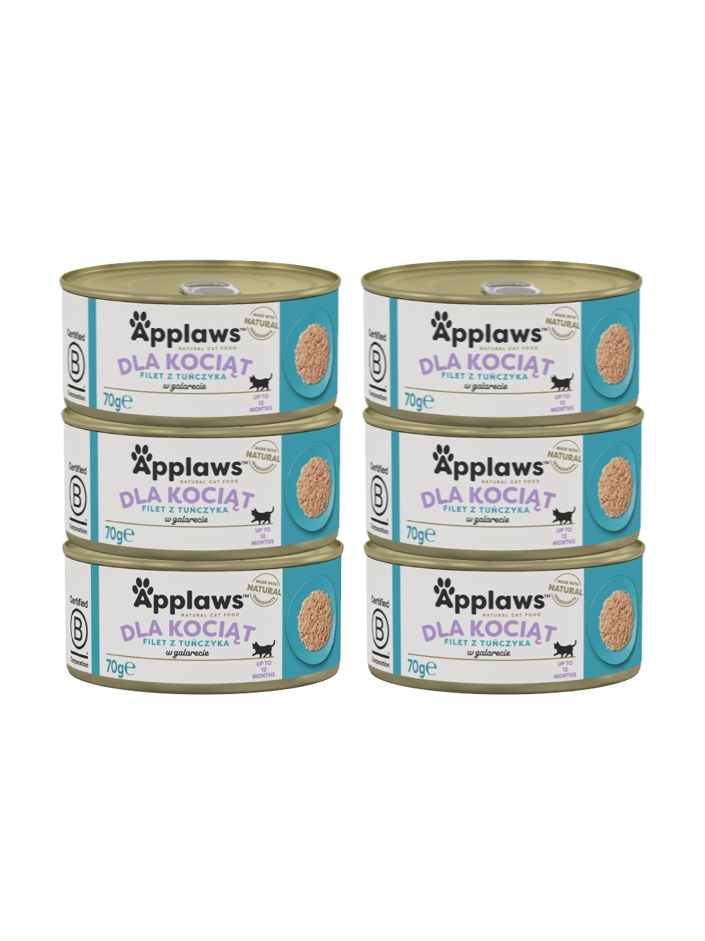 Applaws Cat Kitten Tuńczyk dla kociąt 6x70g PUSZKA