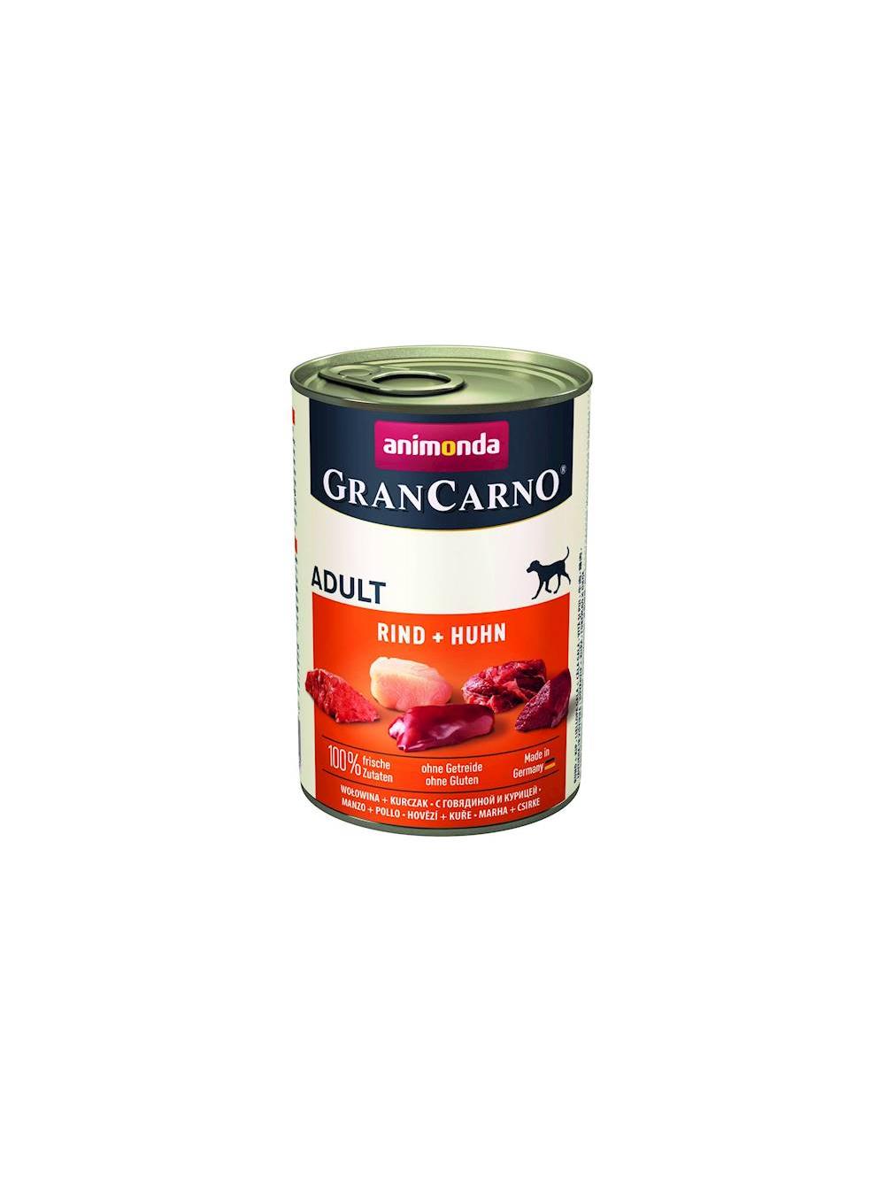 ANIMONDA GranCarno Adult Dog smak: Wołowina + kurczak 6x400g