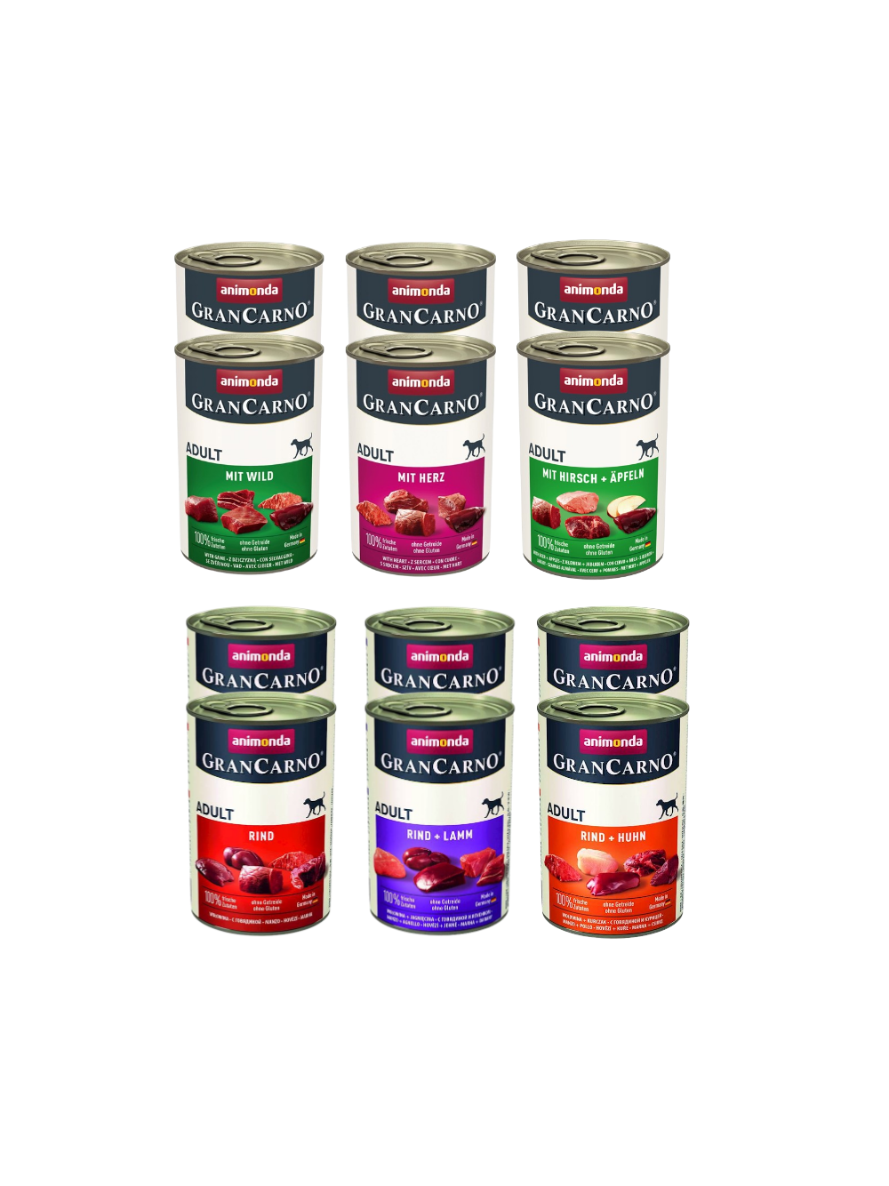 ANIMONDA GranCarno Adult Dog Mix Smaków 12x400g