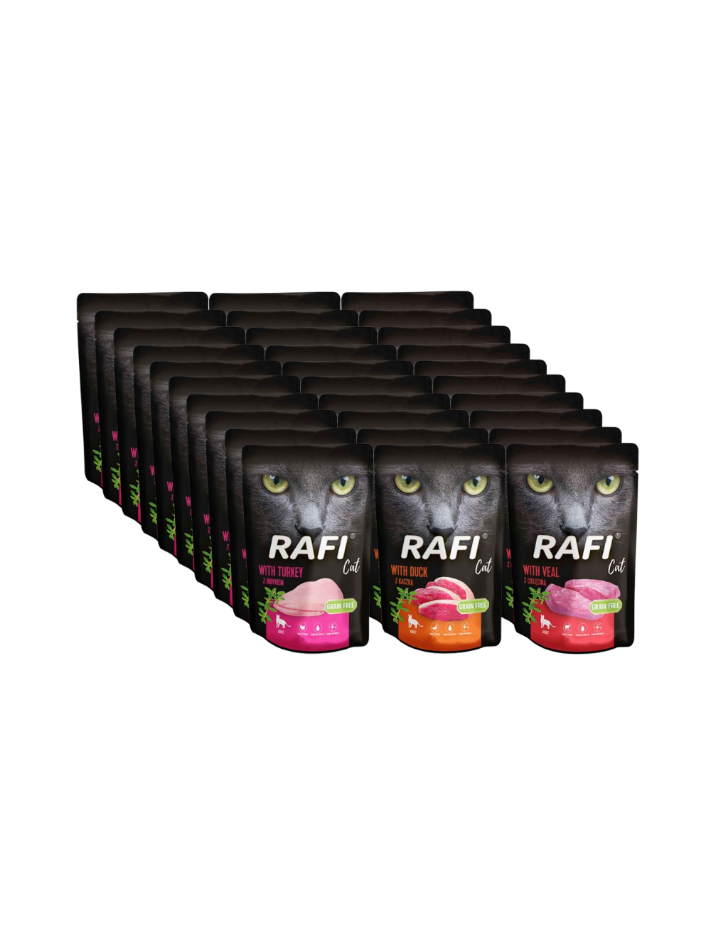 RAFI Cat Adult Mix Smaków 30x100g