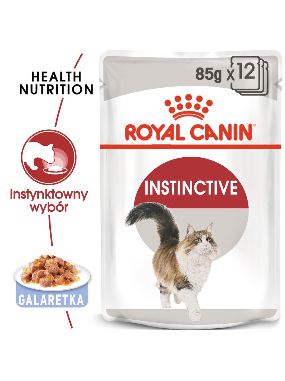 ROYAL CANIN  Instinctive 12x85g w galaretce karma mokra w galaretce dla kotów dorosłych, wybrednych