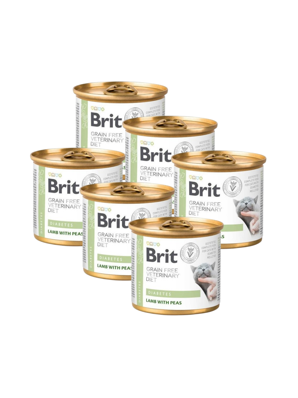 Brit Grain Free Veterinary Diet Cat Diabetes 6x200g