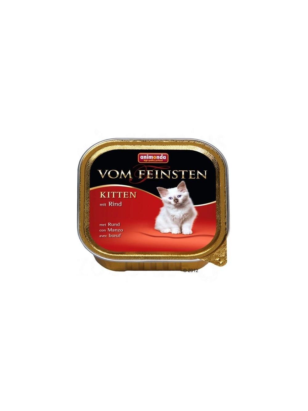 ANIMONDA Vom Feinsten Kitten smak: z wołowiną 32x100g