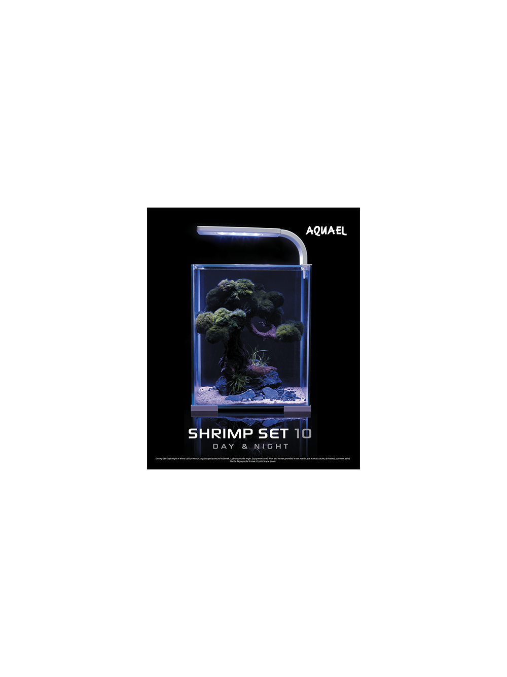 AQUAEL Zestaw Aquael Shrimp Set Smart Day & Night [10l] - czarny