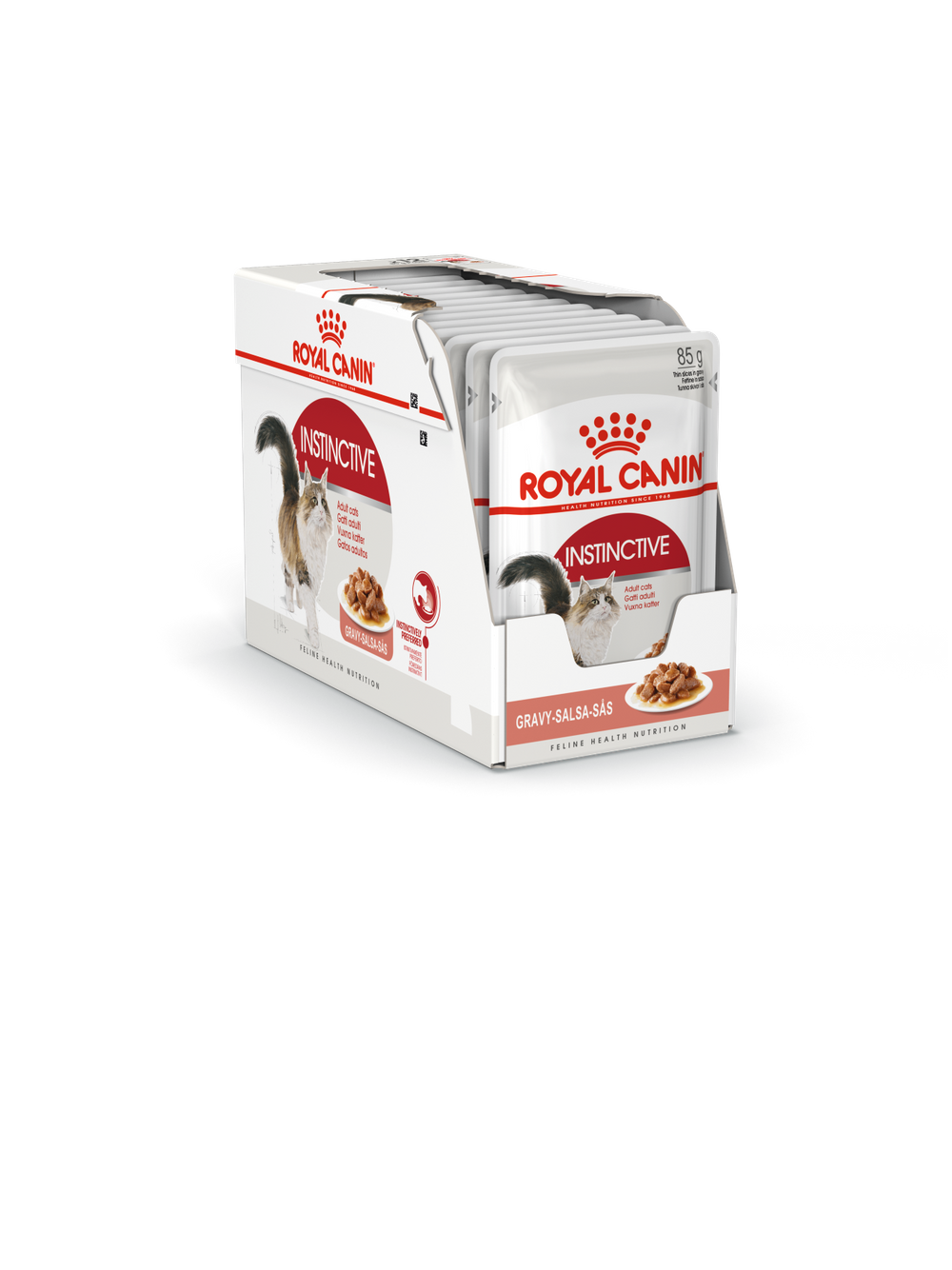 ROYAL CANIN  Instinctive 12x85g w sosie karma mokra w sosie dla kotów dorosłych, wybrednych