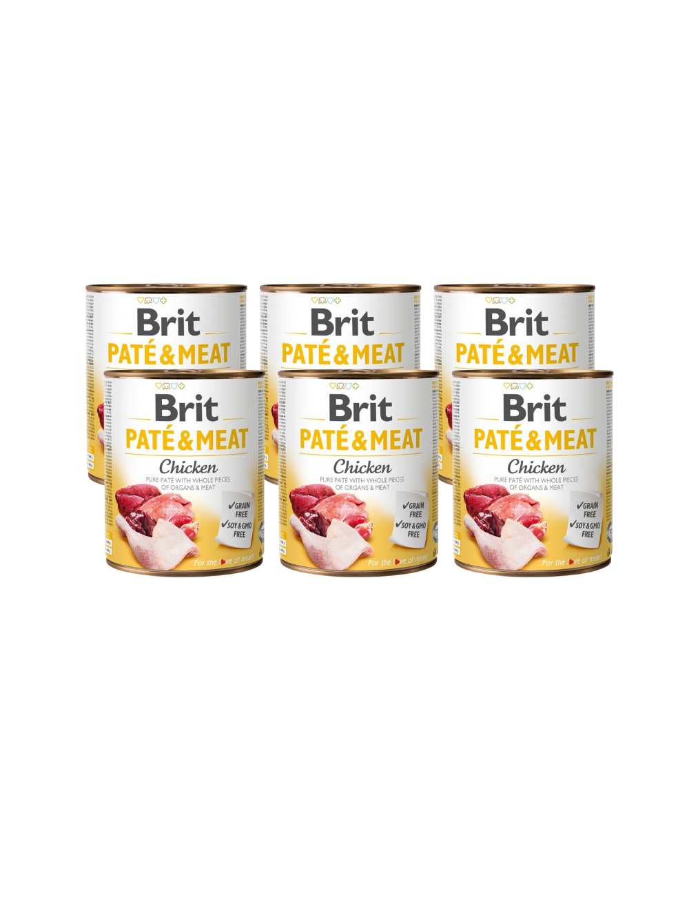 BRIT PATE & MEAT CHICKEN 6x800g