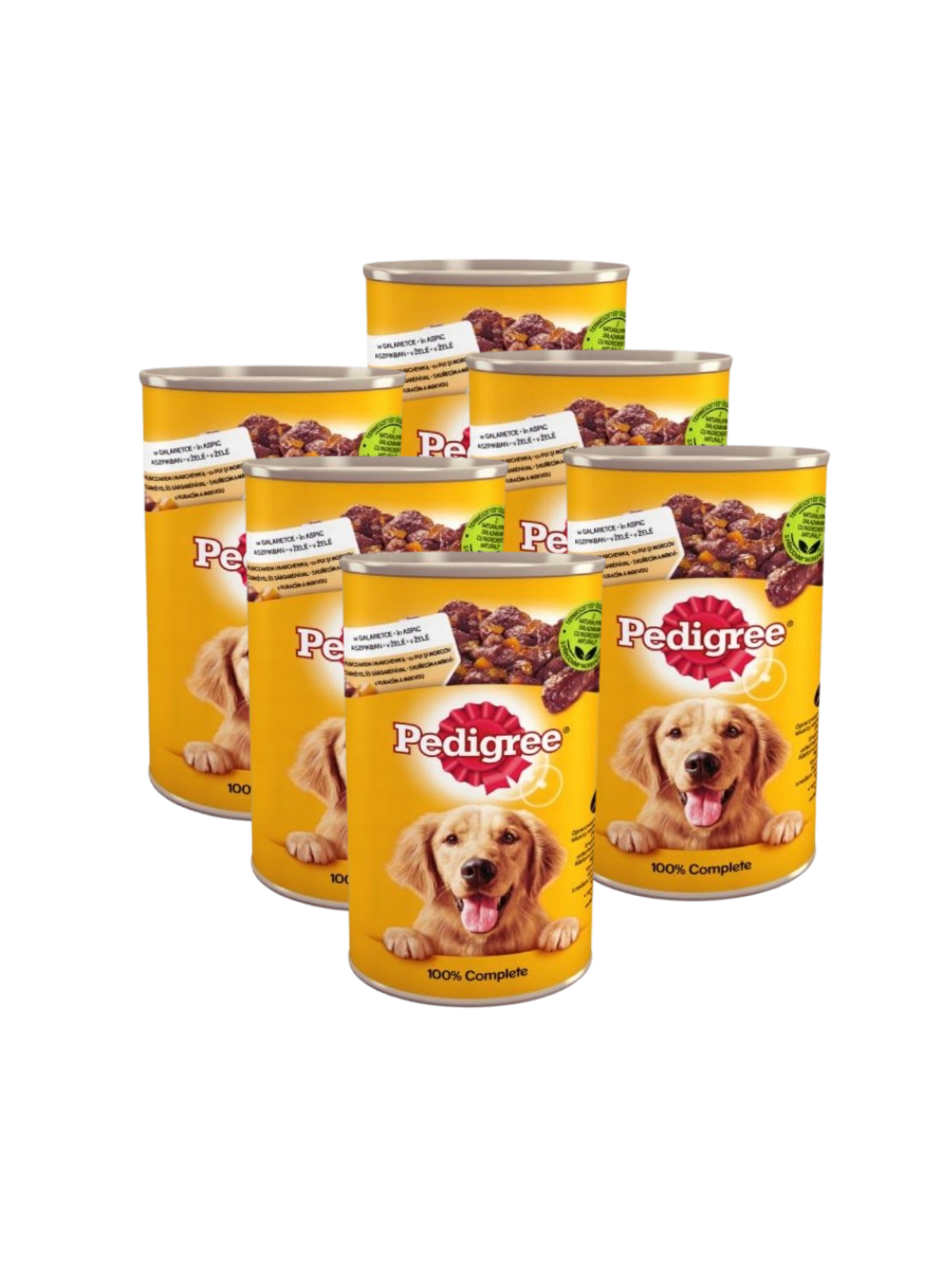 PEDIGREE Adult puszka 6x1200g - mokra karma pełnoporcjowa dla dorosłych psów, z kurczakiem w galaretce