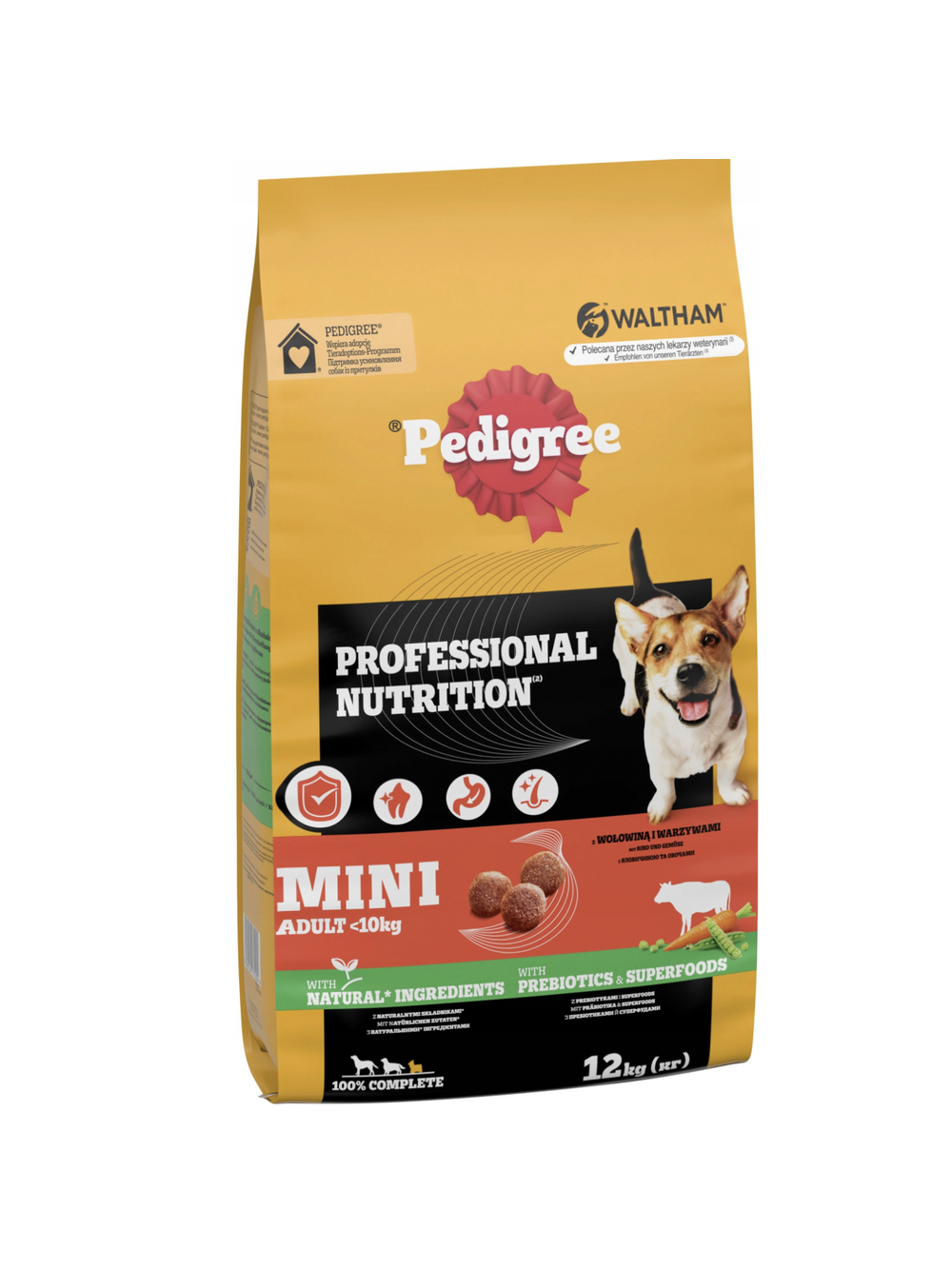 PEDIGREE sucha karma dla psa małe rasy z wołowiną i warzywami 12 kg
