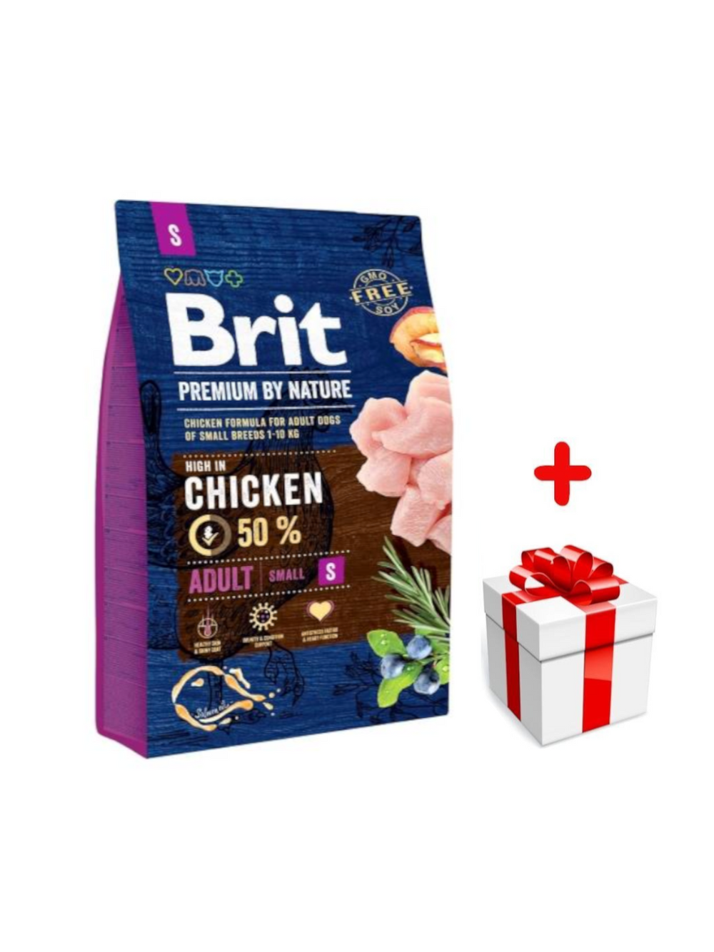 BRIT Premium By Nature Adult S 3kg + niespodzianka dla psa GRATIS!