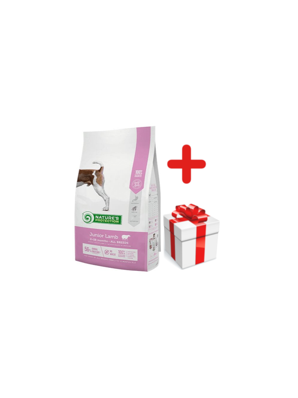 NATURES PROTECTION Junior Lamb 7,5kg + NIESPODZIANKA DLA PSA GRATIS