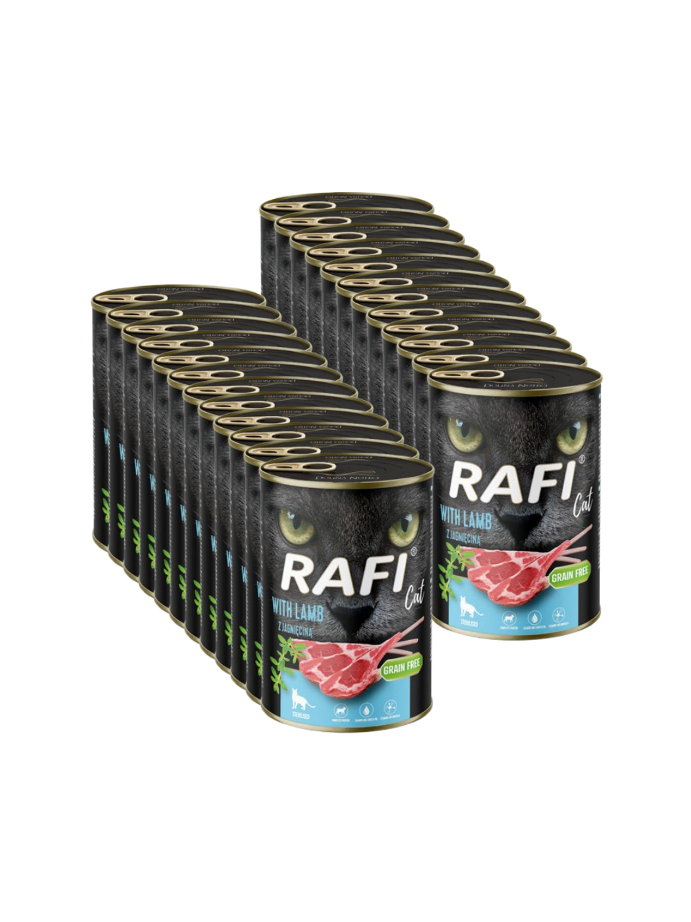 RAFI Cat Adult Sterilised z jagnięciną 24x400g
