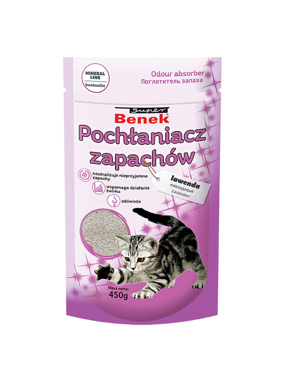 SUPER BENEK Pochłaniacz Zapachów Lawendowy 450g
