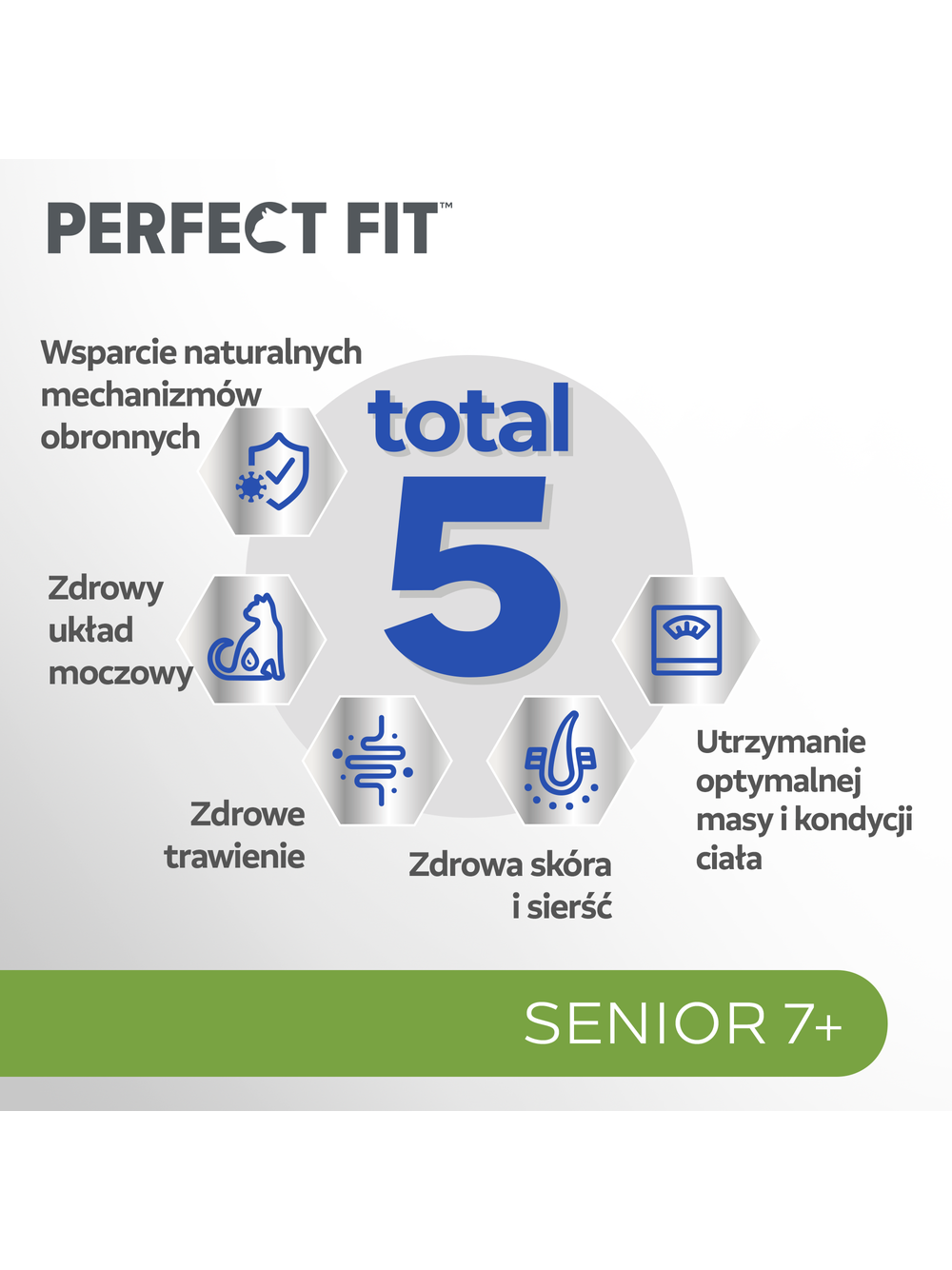 PERFECT FIT (Senior 7+) 6x750g Bogaty w kurczaka - sucha karma dla kota starszego