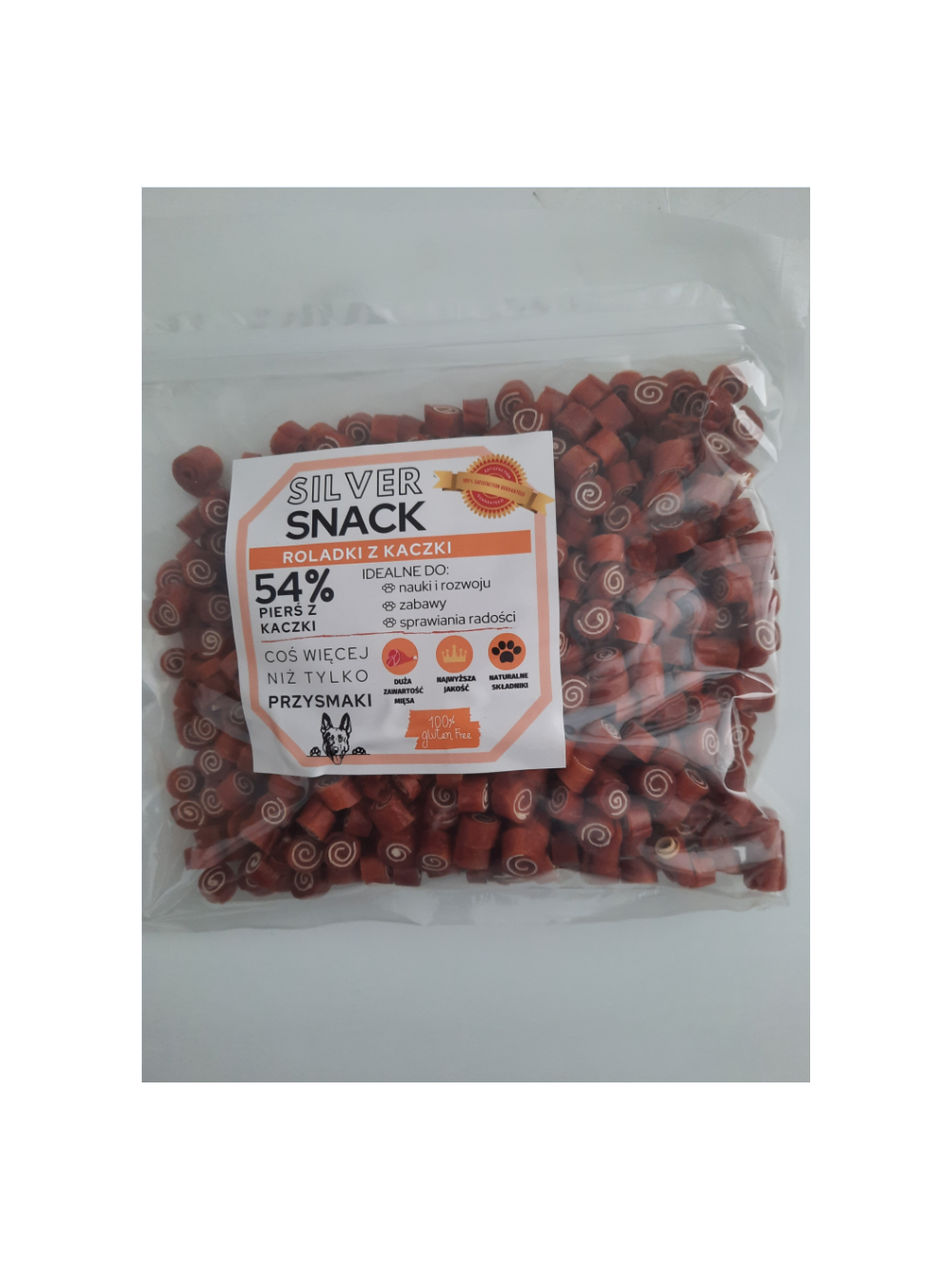 SILVER SNACK Roladki z kaczki i dorsza 500g
