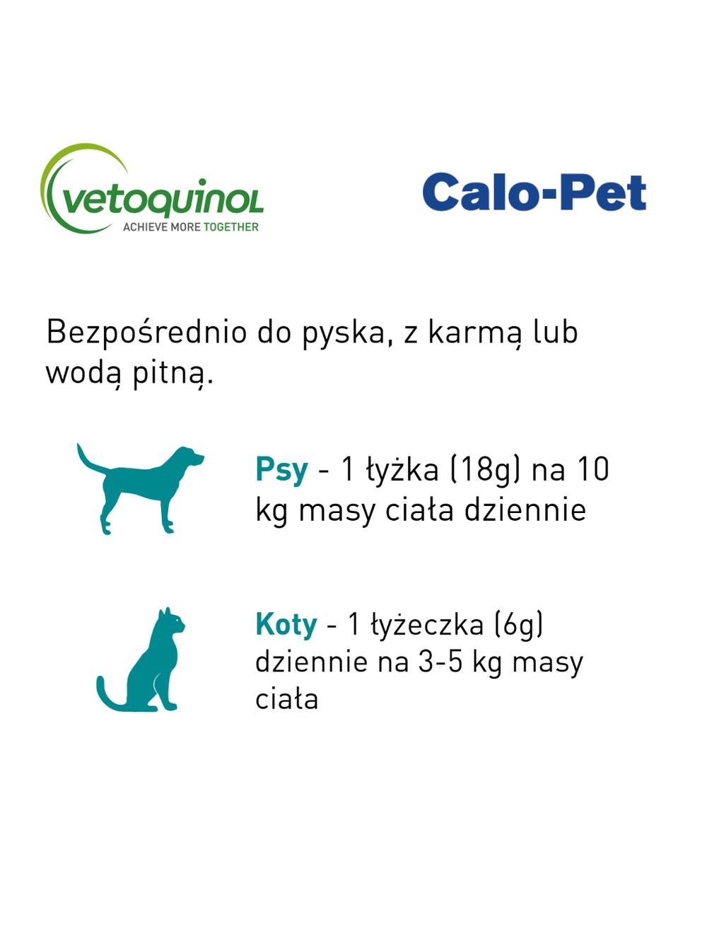 VETOQUINOL Calo-Pet - energetyczny dodatek żywieniowy dla psów i kotów 120g / DATA WAŻNOŚCI 07.2026