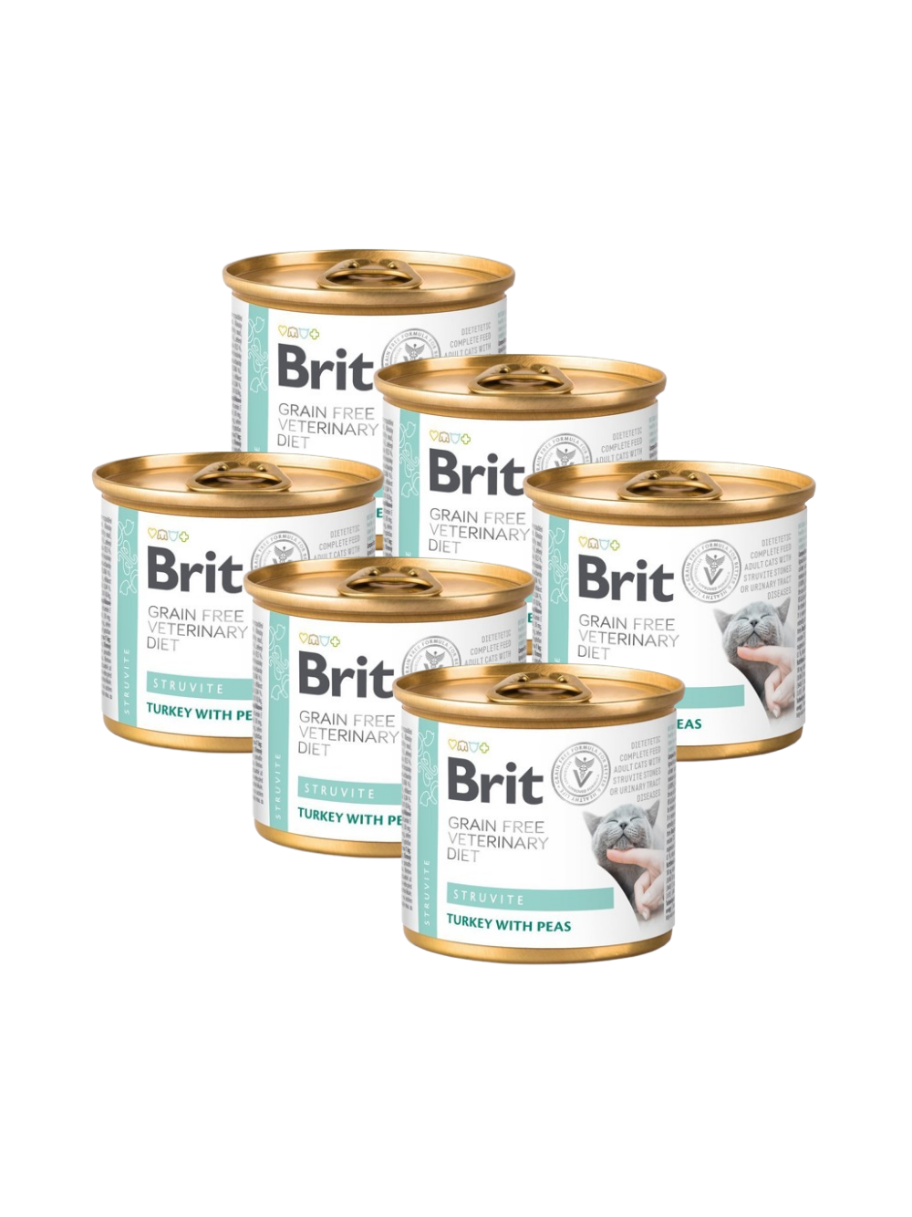 Brit gf veterinary diets cat Struvite 6x200g