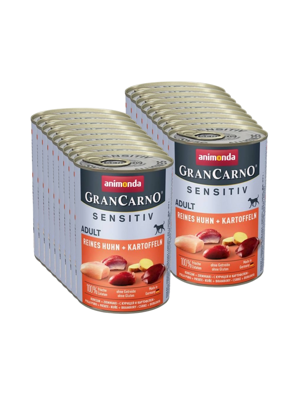 ANIMONDA GranCarno Sensitiv  Adult Dog smak: Kurczak + ziemniaki  18x400g