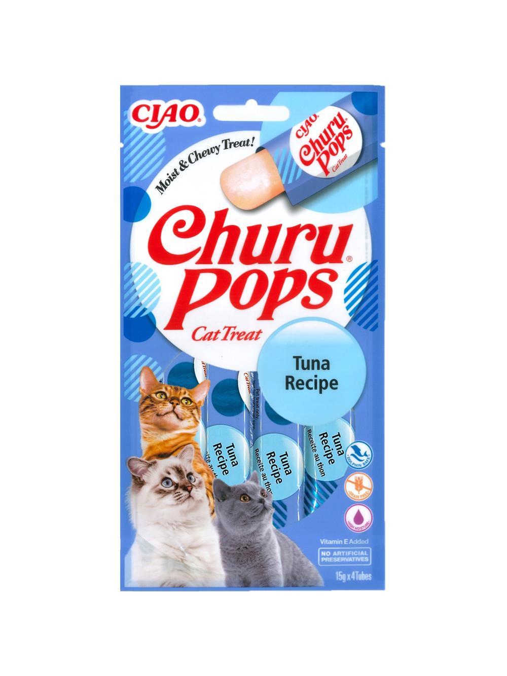 INABA  Churu Pops dla kota o smaku tuńczyka 4x15g