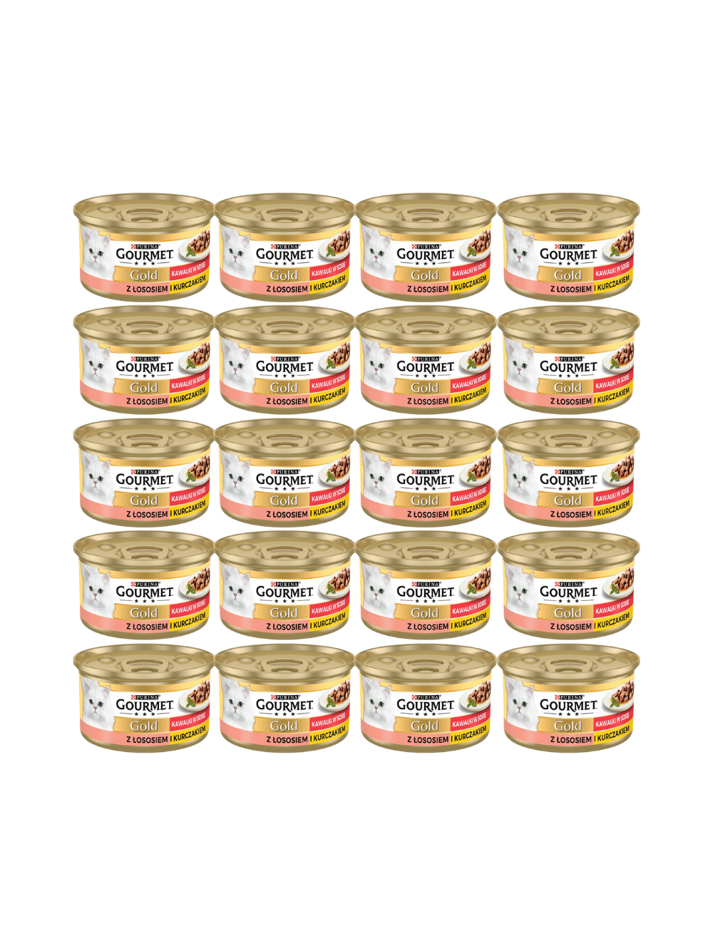 Purina Gourmet Gold łosoś/ kurczak w sosie 72x85g