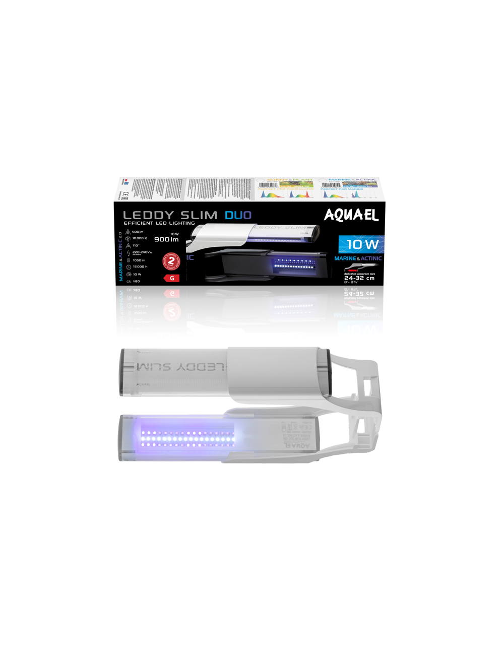 AQUAEL Leddy SlimDuo 10W Marine&Actinic białe 2.0