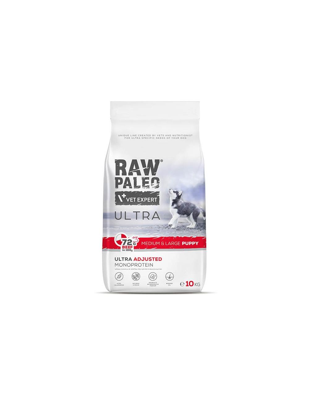 Vetexpert Raw Paleo Ultra Beef Puppy Medium/ Large 10KG
