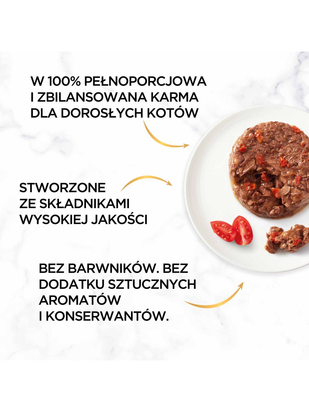 Purina Gourmet Gold wołowina w pomidorach 85g