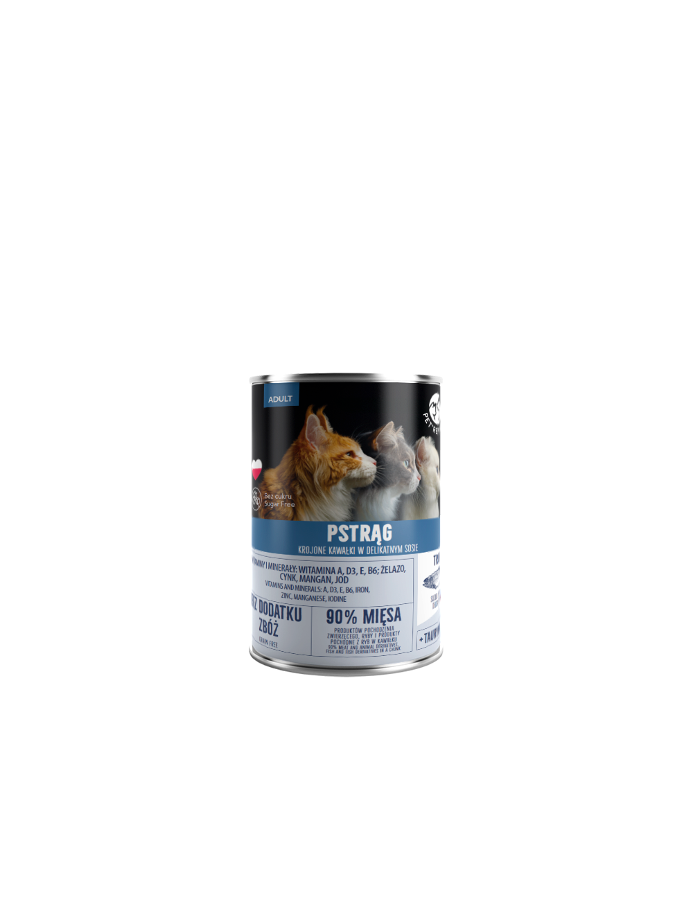 PetRepublic kawałki w sosie z pstrągiem 6x400g