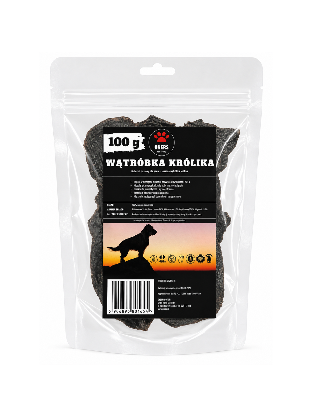 ONERS WĄTRÓBKA KRÓLIKA 100g