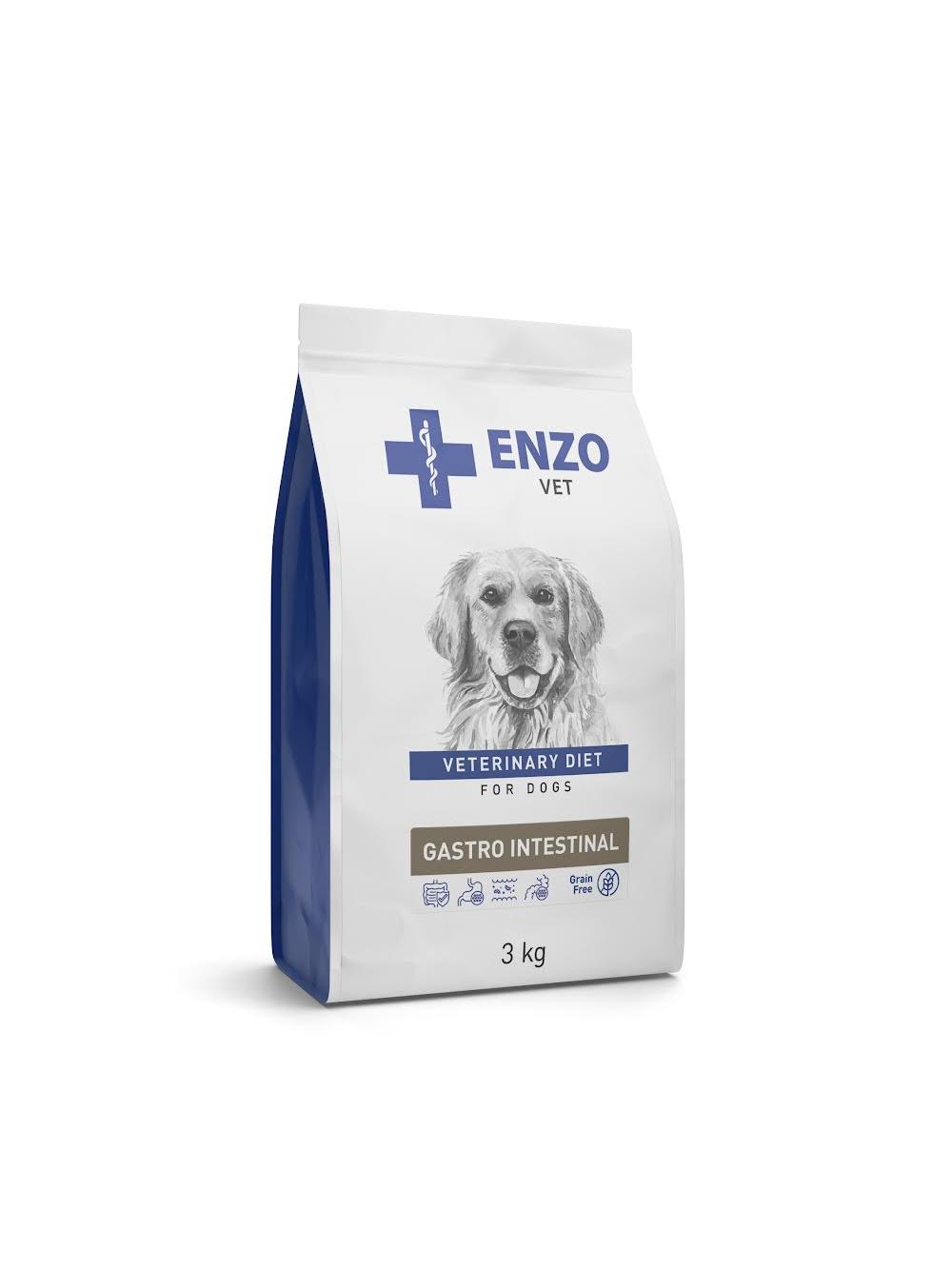 ENZO VET GASTRO INTESTINAL Dietetyczna, pełnoporcjowa sucha karma dla psów z wrażliwym przewodem pokarmowym 3kg
