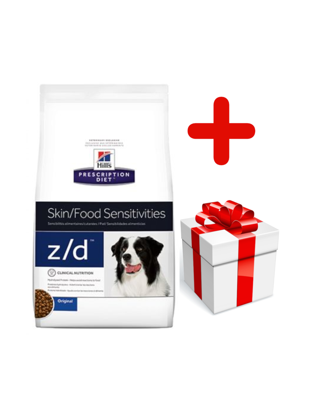 HILL'S PD Prescription Diet Canine z/d Food Sensitivities 10kg  + niespodzianka dla psa GRATIS!