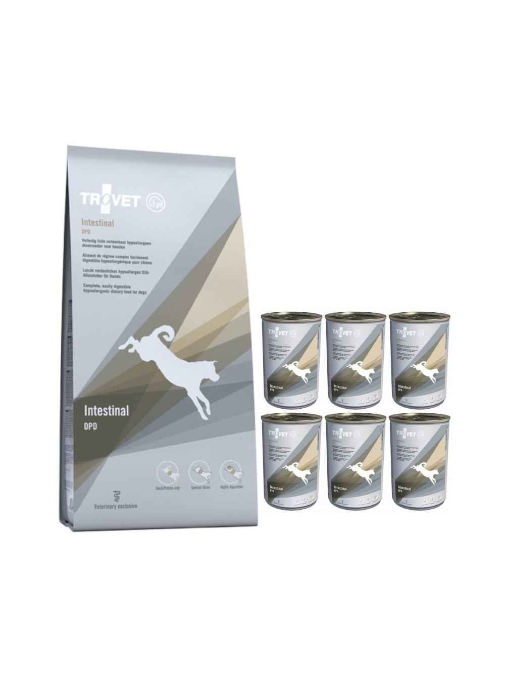 Trovet DPD Intestinal - Duck & Potato (dla psa) 10kg + DPD Intestinal 6x400g