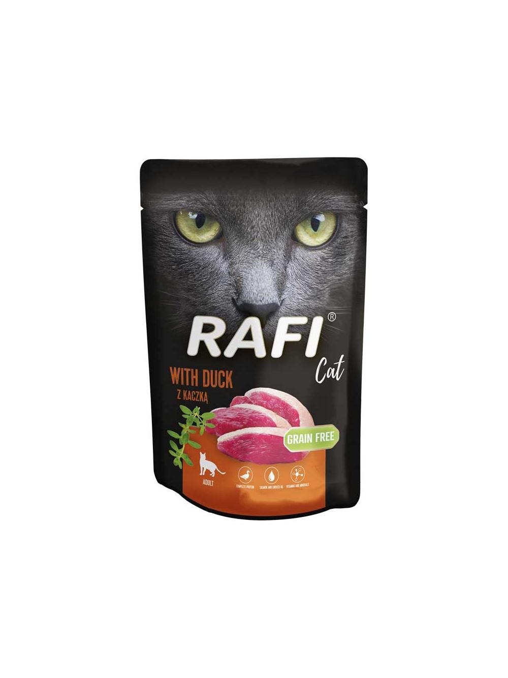 RAFI Cat Adult z kaczką 10x100g