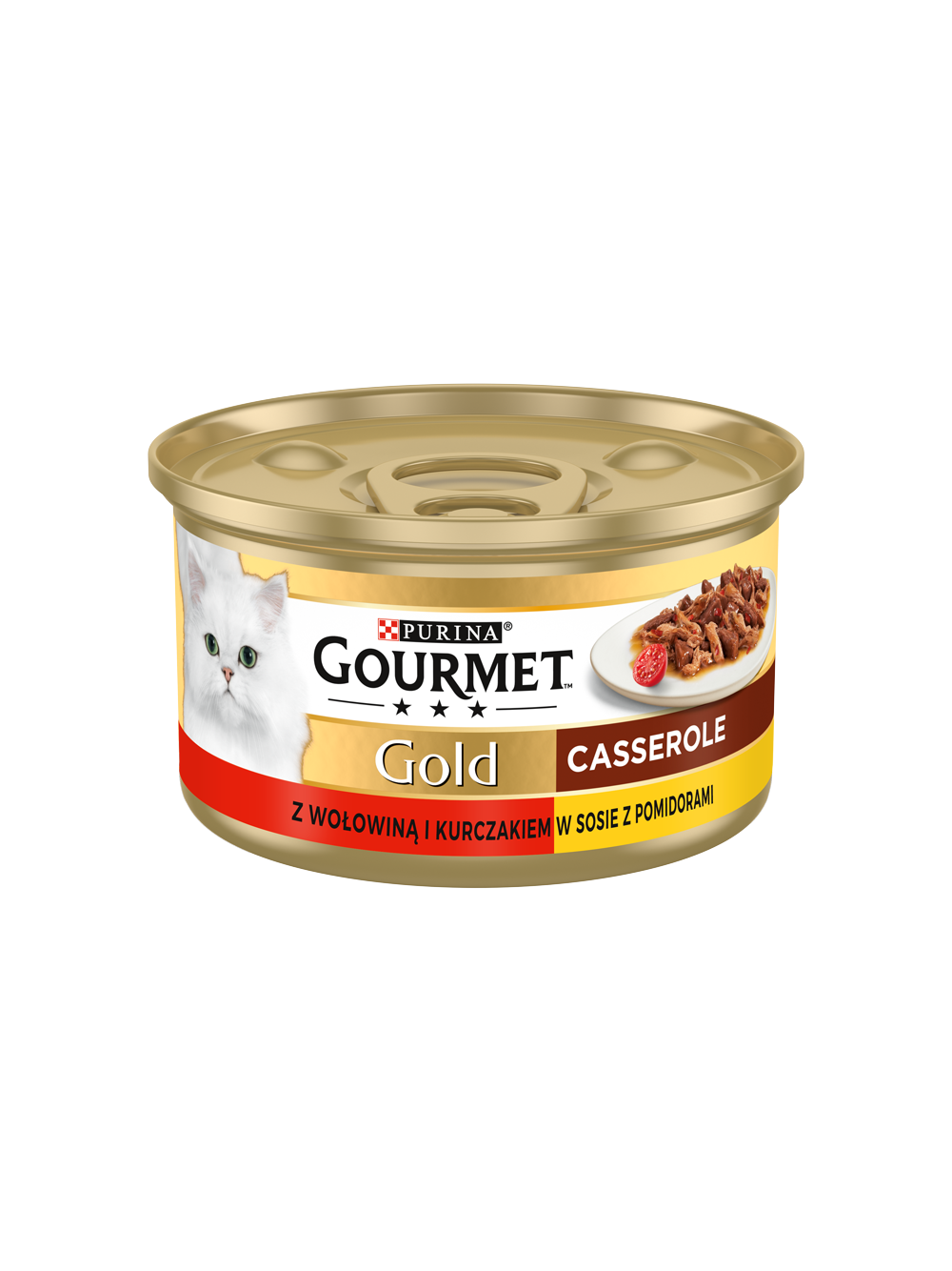 Purina Gourmet Gold z wołowiną i kurczakiem w sosie z pomidorami 48x85g