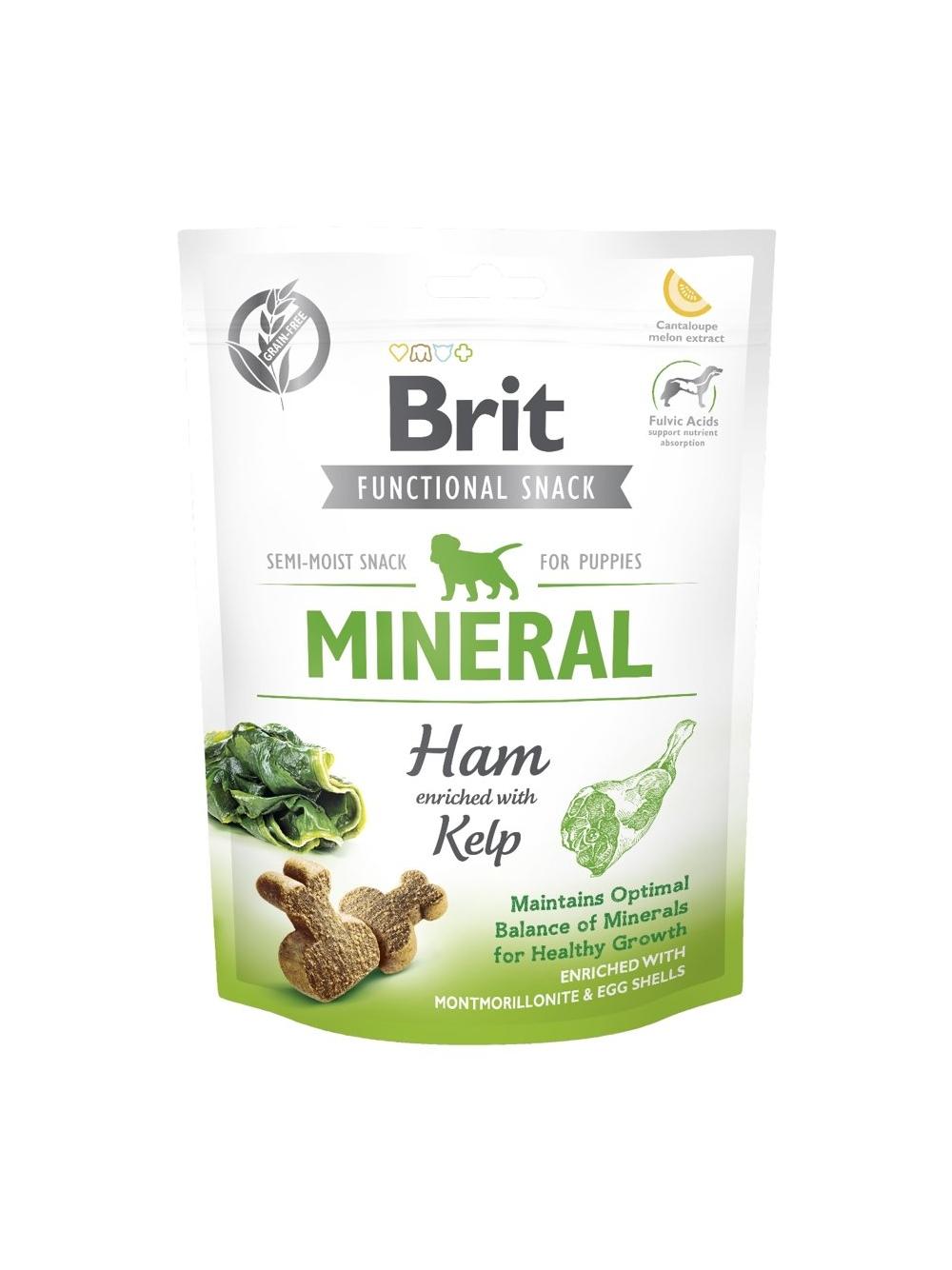 BRIT CARE DOG FUNCTIONAL SNACK MINERAL HAM PUPPY 150g