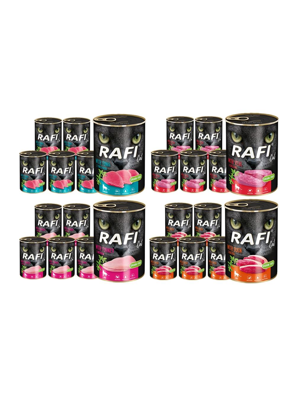 DOLINA NOTECI RAFI Cat Adult Mix smaków 12x400g