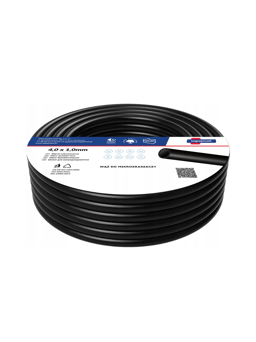 Wąż do mikrozraszaczy 4,0mm x 1,0mm 50mb