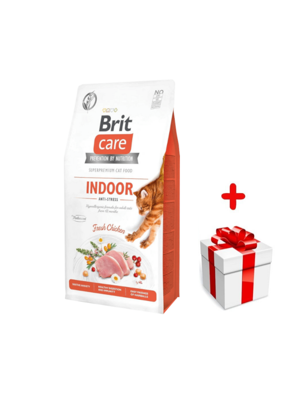 BRIT Care Cat  Grain-Free Indoor Anti-Stress 400g + niespodzianka dla kota GRATIS!