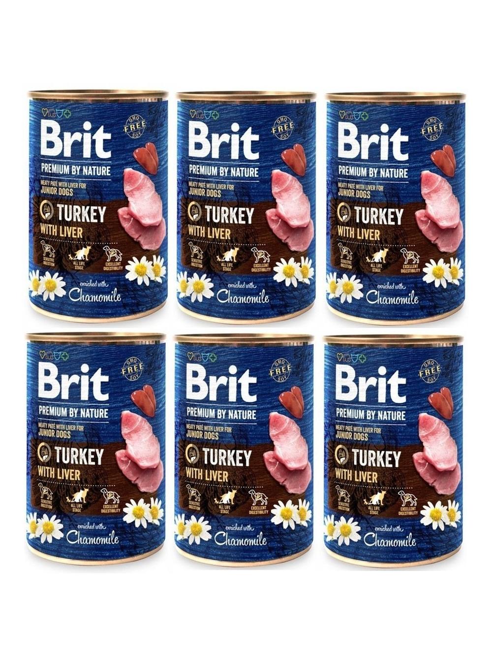 Brit Premium by Nature Turkey With Liver 6x400g