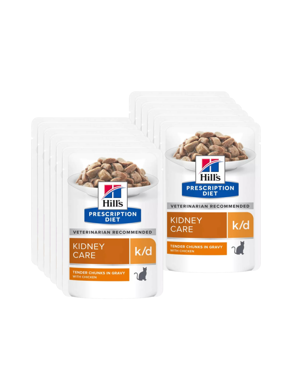 HILL'S PD Prescription Diet Feline k/d Kurczak - saszetka 12 x 85g
