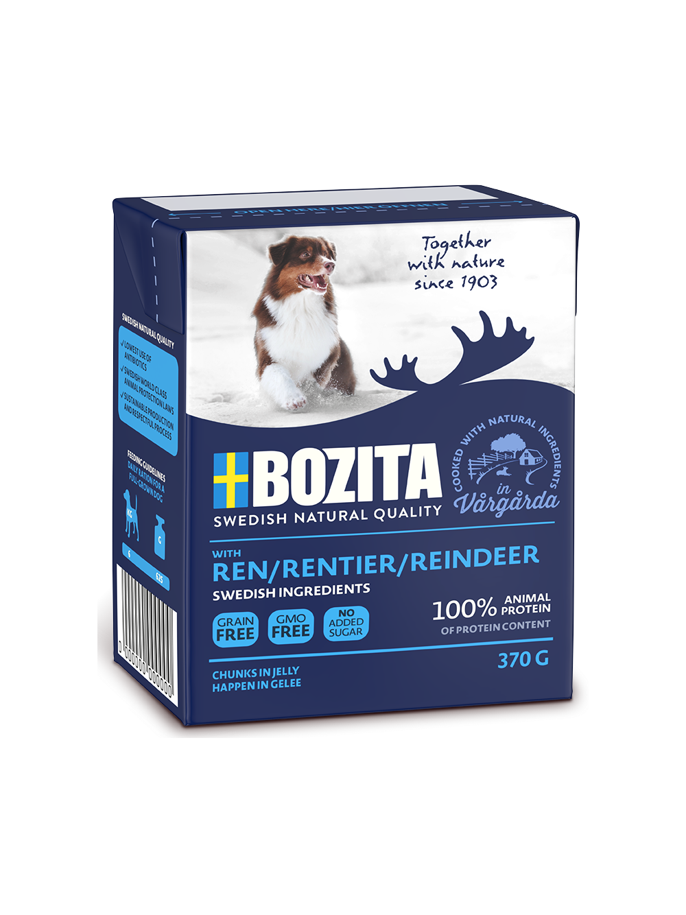 BOZITA Dog: Renifer w galarecie 370g